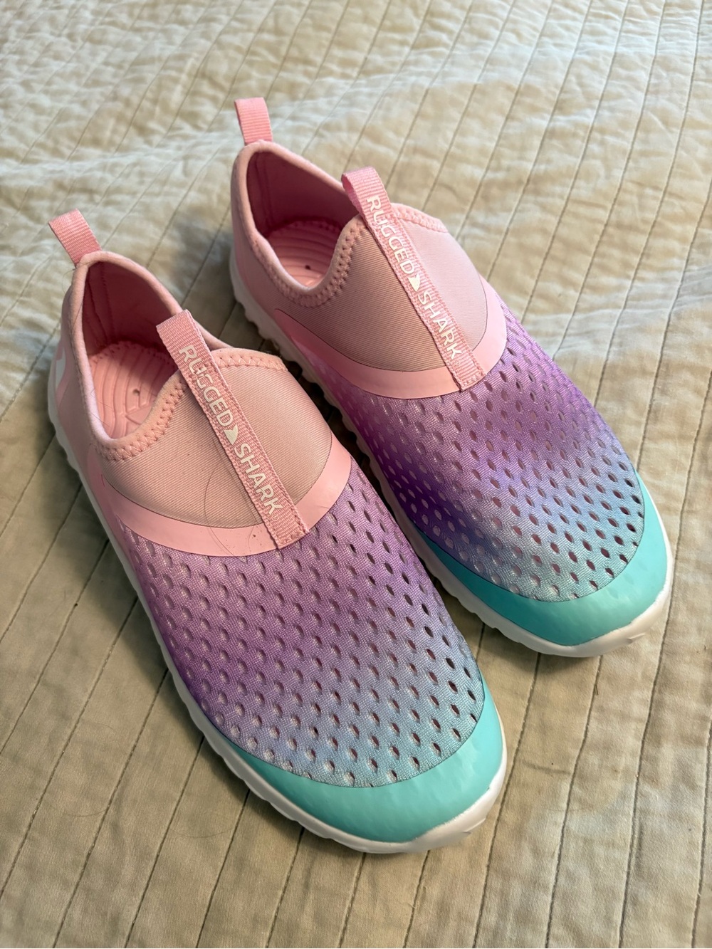 Rugged Shark Women’s Pink & Purple Gradient Swim Sneakers